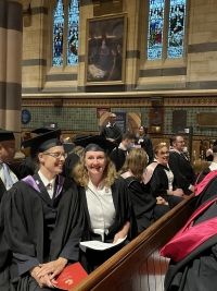 Graduates in ceremony hall