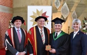 Major Morgan awarded distinguished academic honour
